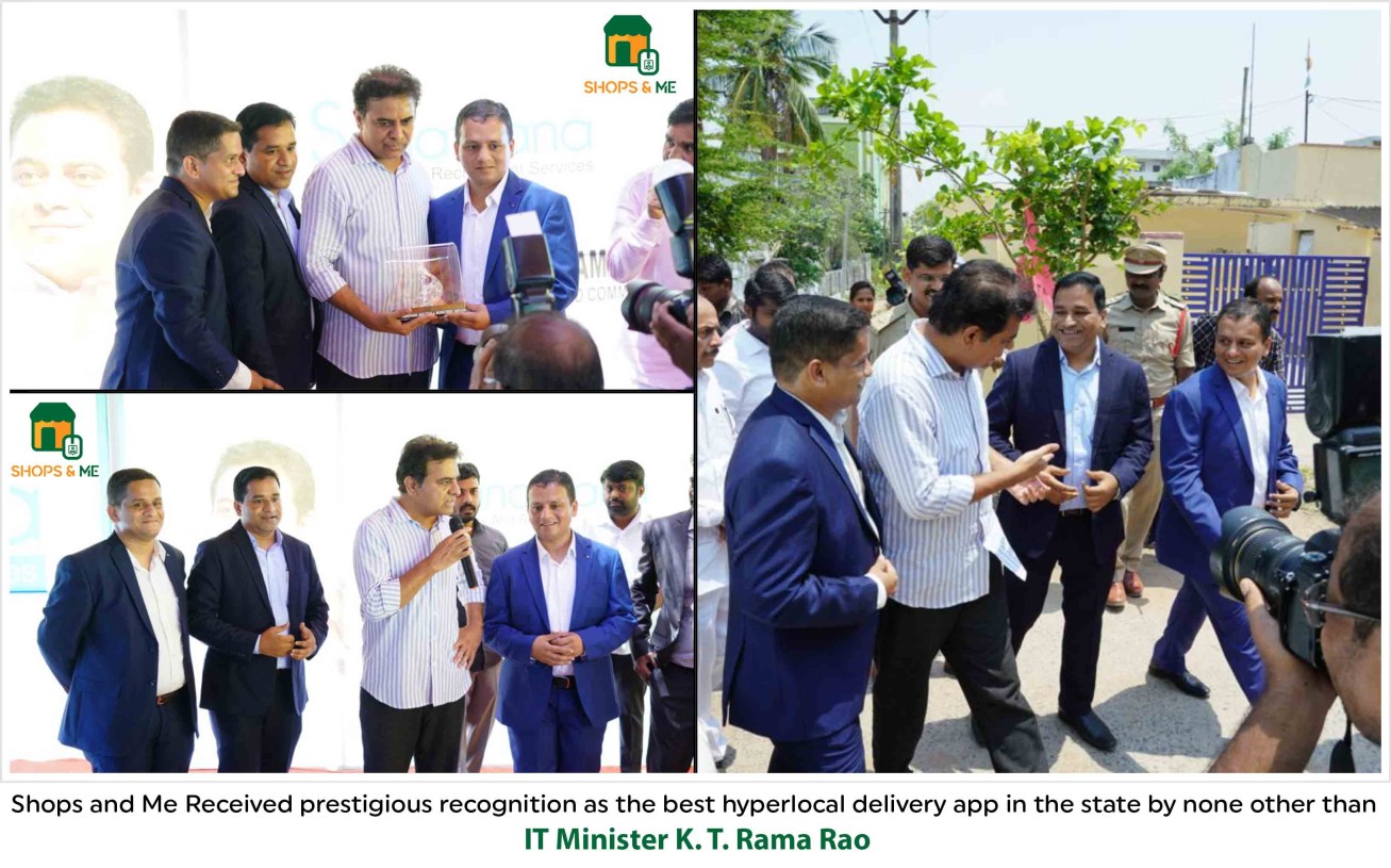 Shops & Me Recognition by IT Minister K. T. Rama Rao