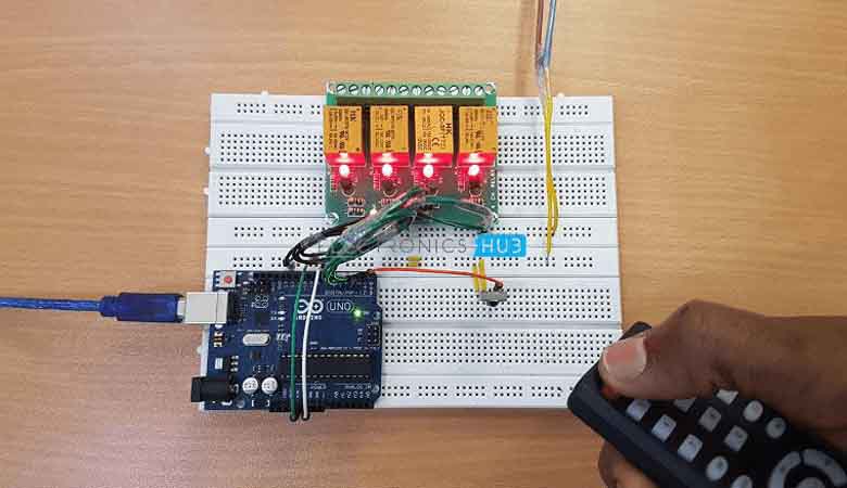Arduino Home Automation Project Using IR Remote Control