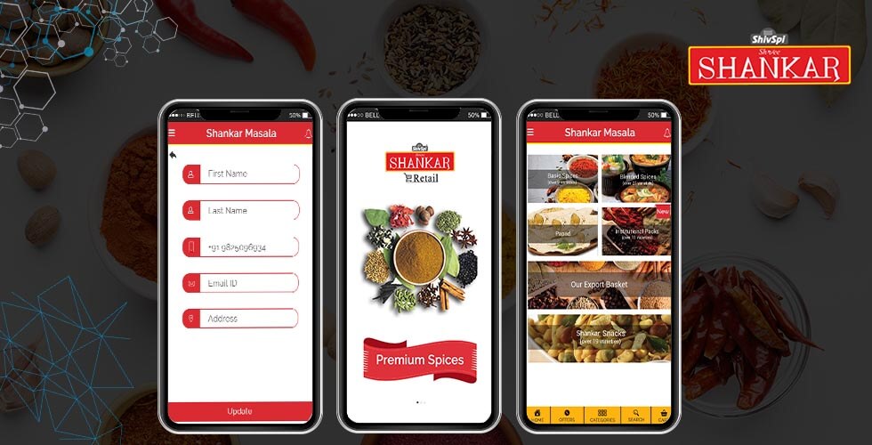 Shankar Masala - Indian Spice Masal Mobile E-Commerce App