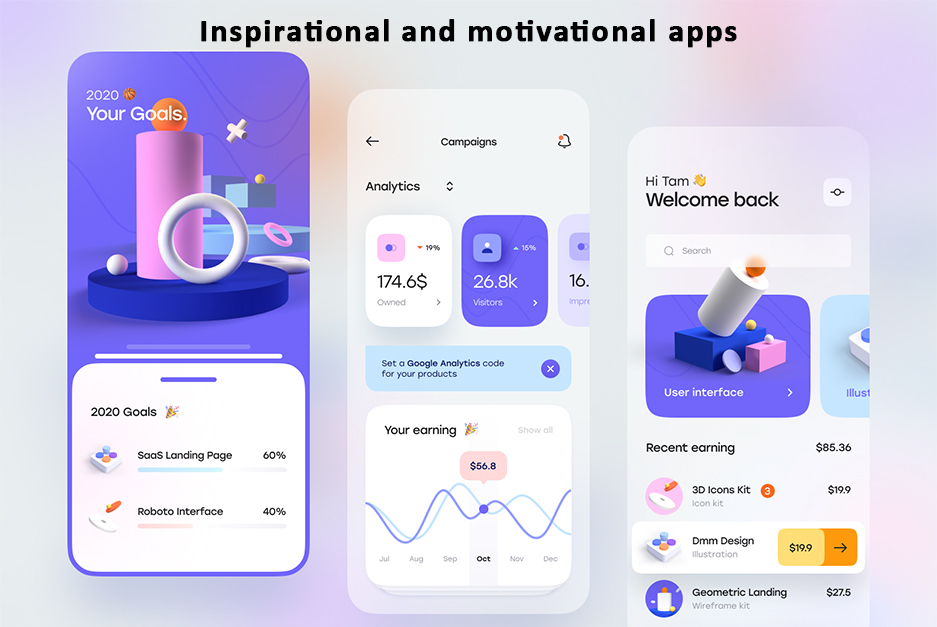 Inspirational and motivational apps